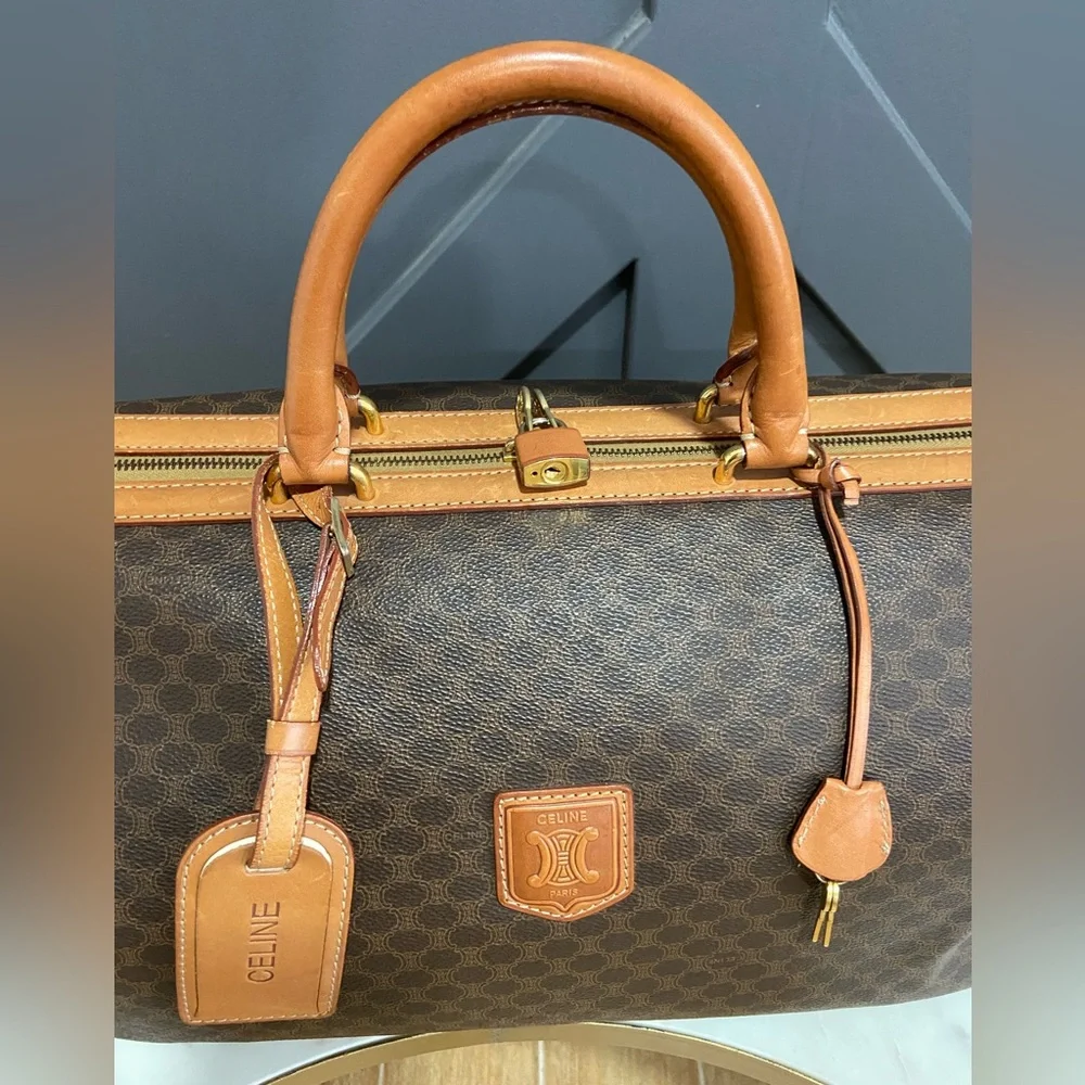 Authentic CELINE Vintage Weekender Travel Bag